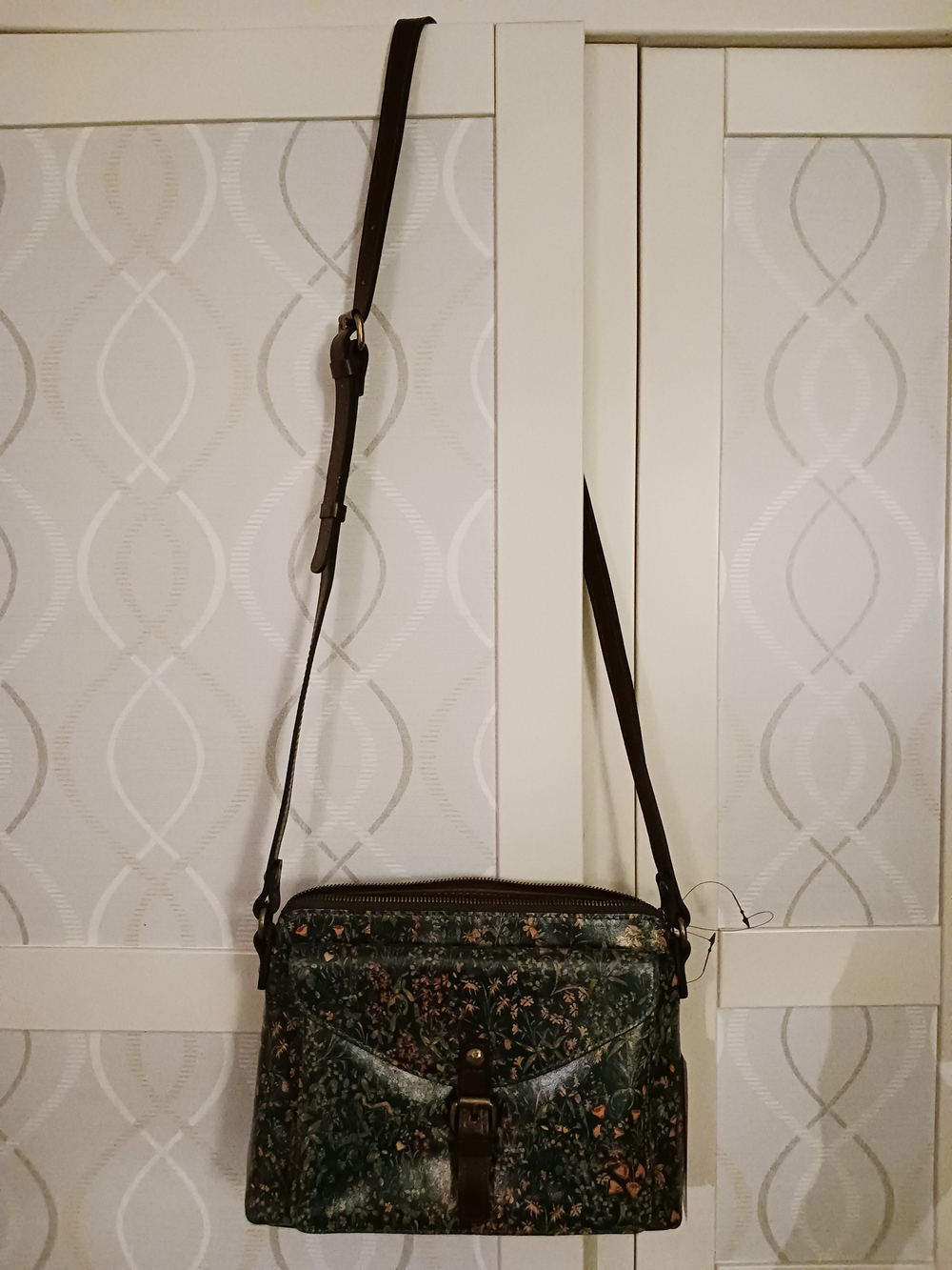 Patricia Nash Avellino Crossbody P062707X Genuine Leather Tuscan Fields - Picture 3 of 16